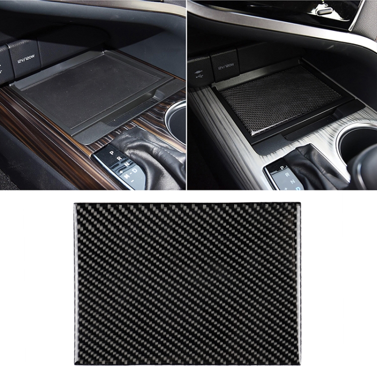 CRP0561.jpg Caja de almacenamiento de fibra de carbono para coche, pegatina decorativa para Toyota Camry de octava generación 2018-2019 - Imagen 1