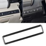 Etiqueta engomada decorativa del marco del botón multifuncional de conducción principal de fibra de carbono del coche para Toyota Camry de octava generación 2018-2019