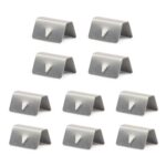 10 PCS Coche Coche Clip Viento / Deflector de lluvia Canal Hebilla de metal para Heko G3 - Imagen 2
