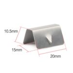 10 PCS Coche Coche Clip Viento / Deflector de lluvia Canal Hebilla de metal para Heko G3 - Imagen 3