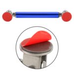 Palanca de varilla rodeada con adhesivo para modificación de automóvil, barras delanteras y traseras, pala trasera fija con labio delantero, longitud: 10 cm, 2 uds., 10cm (Blue) - Imagen 4
