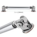 Palanca de varilla rodeada con adhesivo para modificación de automóvil, barras delanteras y traseras, pala trasera fija con labio delantero, longitud: 10 cm, 2 uds., 10cm (Silver) - Imagen 3