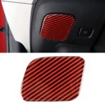 Adhesivo decorativo para caja de almacenamiento del asiento del conductor principal de fibra de carbono para Ford Mustang 2015-2020, volante a la izquierda