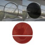 Adhesivo decorativo 2 en 1 para tapa de tanque de combustible de fibra de carbono para Ford Mustang 2015-2020