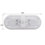 D4347 10-24V 6-7W 4000-4500K 560LM RV Yacht 48 PCS Lámparas LED Lámpara de techo con luz de techo, con control de interruptor independiente - Imagen 4