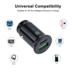 TE-339PD 3.1A PD USB-C / Type-C + Interfaz USB Mini cargador de coche de carga rápida - Imagen 4
