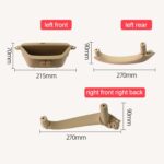 Cubierta embellecedora de tirar de la manija de las puertas interiores delanteras y derechas del coche 5141 7394 519-1 para BMW X3 X4, conducción izquierda, Front Right Inside (Beige) - Imagen 3