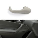 Cubierta embellecedora de tirar de la manija de las puertas interiores delanteras izquierdas del coche para mercedes-benz Clase C W203 -2007, conducción izquierda y derecha, Front Left (Grey)