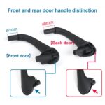 Cubierta embellecedora de tirar de la manija de las puertas interiores delanteras izquierdas del coche para mercedes-benz Clase C W203 -2007, conducción izquierda y derecha, Front Left (Black) - Imagen 3