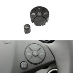 Panel de botones del interruptor del volante del lado derecho del coche para Mercedes-Benz W204 2007-2014, conducción izquierda, Right Side (Black)