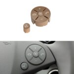 Panel de botones del interruptor del volante del lado derecho del coche para Mercedes-Benz W204 2007-2014, conducción izquierda, Right Side (Beige)