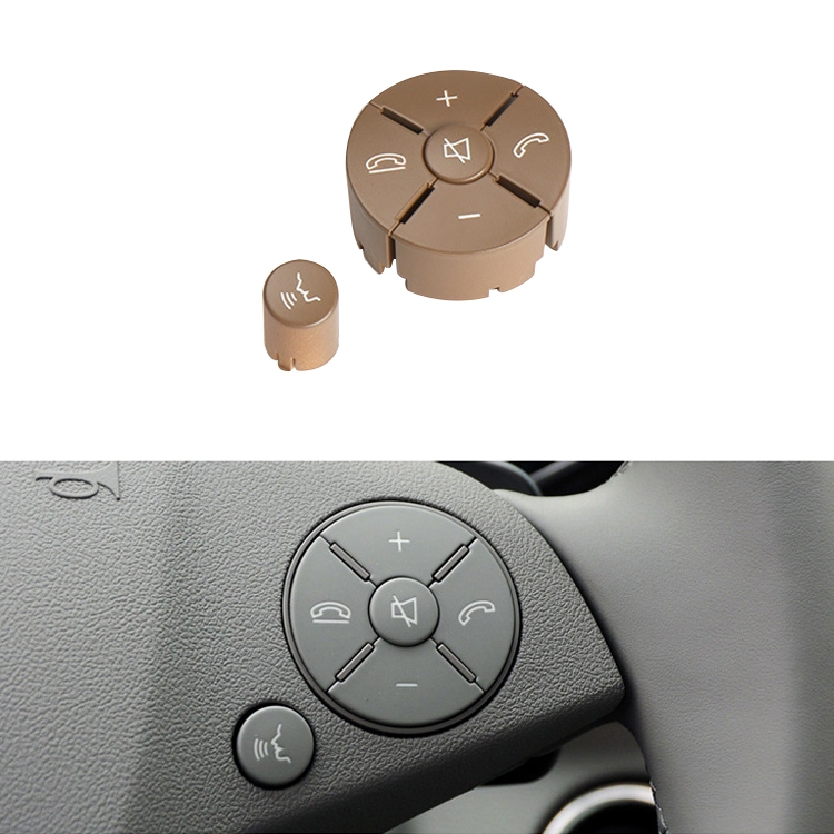 CRP1356Q.jpg Panel de botones del interruptor del volante del lado derecho del coche para Mercedes-Benz W204 2007-2014, conducción izquierda, Right Side (Beige) - Imagen 1