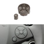Panel de botones del interruptor del volante del lado derecho del coche para Mercedes-Benz W204 2007-2014, conducción izquierda, Right Side (Brown)