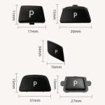 Palanca de cambios de coche, botón de estacionamiento automático, letra P, tapa para BMW X5 X6 2007-2013, conducción izquierda, For BMW X5 X6 2007-2013 (Blue) - Imagen 2