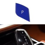 Palanca de cambios de coche, botón de estacionamiento automático, tapa con letra P para serie de chasis BMW G, conducción hacia la izquierda, For BMW G Chassis Series (Blue)