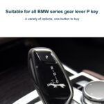 Palanca de cambios de coche, botón de estacionamiento automático, tapa con letra P para serie de chasis BMW G, conducción hacia la izquierda, For BMW G Chassis Series (Black) - Imagen 4