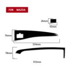 Para Mazda 3 Axela 2010-2013, pantalla de visualización Central de coche con pegatina decorativa USB, unidad derecha - Imagen 2
