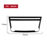 Para Mazda 3 Axela 2010-2013, marco interior de navegación para coche, pegatina decorativa, conducción izquierda y derecha Universal - Imagen 2
