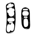 Para Chevrolet Corvette C5 1998-2004 Panel de Control de puerta de coche 2 en 1 con pegatina decorativa de asiento de memoria, conducción izquierda