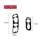 Para Chevrolet Corvette C5 1998-2004 Panel de Control de puerta de coche 2 en 1 con pegatina decorativa de asiento de memoria, conducción izquierda - Imagen 2