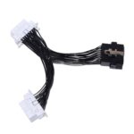 2 en 1 16PIN Coche OBD Cable extendido de diagnóstico OBD2 Cable - Imagen 2