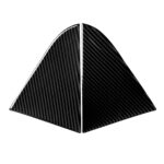 Pegatina decorativa de vidrio triangular trasero de fibra de carbono para coche para Chevrolet Cruze 2009-2015, unidad universal izquierda y derecha - Imagen 2
