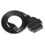 Coche OBD 2 hembra a conector USB OBD Plug GPS Cable, Longitud del cable: 1 m