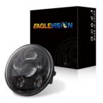 EagleVision DC9-30V 35W 6000K 4000LM 5.75 pulgadas Faro redondo de motocicleta 6 LED para Harley-Davidson - Imagen 2