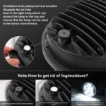 EagleVision DC9-30V 35W 6000K 4000LM 5.75 pulgadas Faro redondo de motocicleta 6 LED para Harley-Davidson - Imagen 4