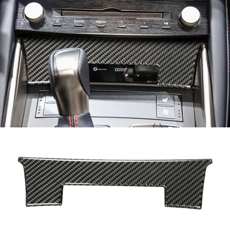 CRP3313.jpg Pegatina decorativa del panel de control central de fibra de carbono del coche para Lexus IS250 2013-, estilo de conducción izquierda A - Imagen 1