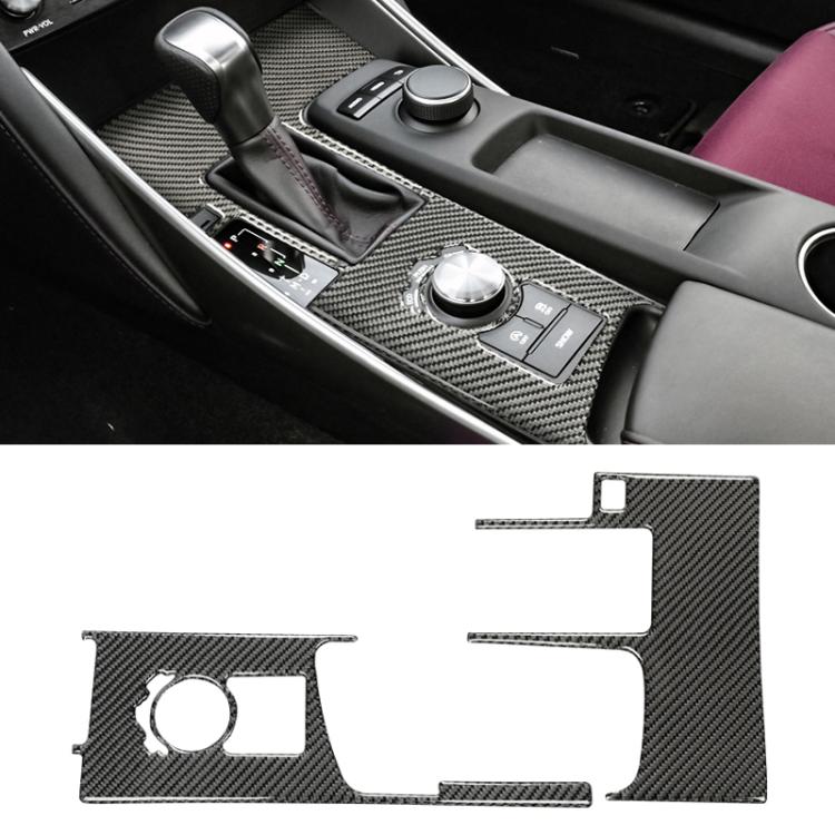 CRP3331.jpg Etiqueta engomada decorativa del panel de posición del engranaje de la fibra de carbono del coche para Lexus IS250 2013-, estilo B de la conducción izquierda - Imagen 1