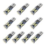 10 Uds T10 DC12V / 3W / 6000K / 180LM luces LED para decodificación Canbus de coche con 30LEDs SMD-4041 cuentas de lámpara
