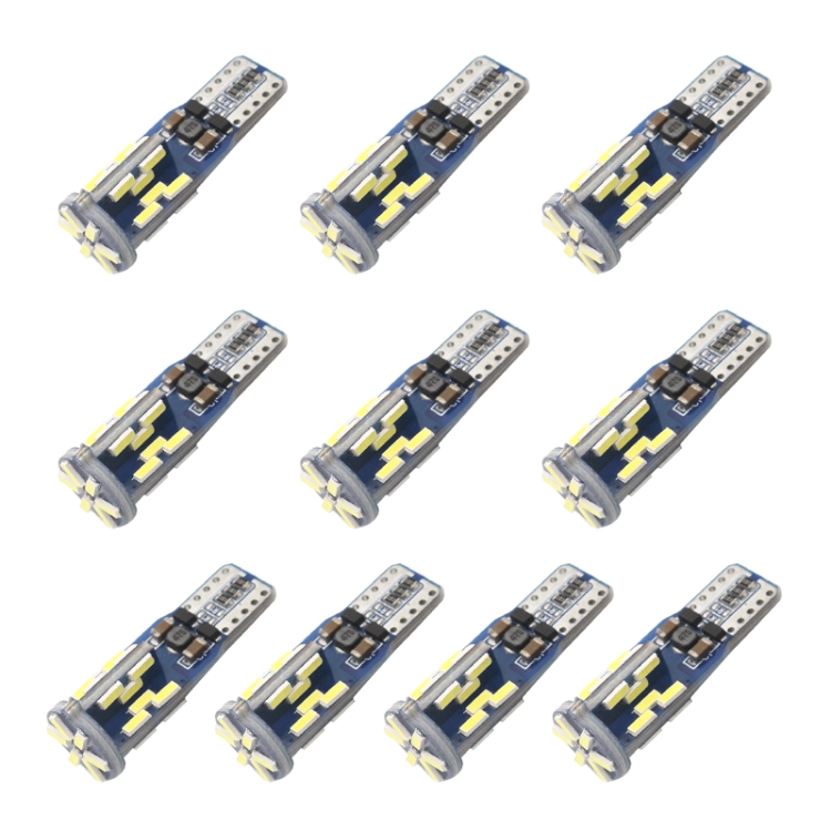 CRP3517.jpg 10 Uds T10 DC12V / 3W / 6000K / 180LM luces LED para decodificación Canbus de coche con 30LEDs SMD-4041 cuentas de lámpara - Imagen 1