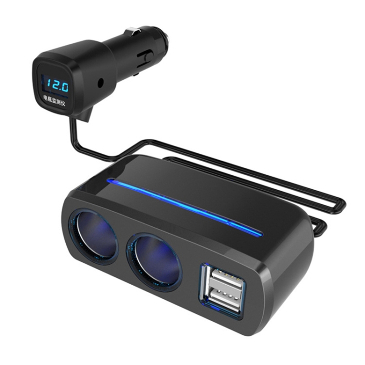 CRP3587.jpg SHUNWEI SD-1928C 80W 3.1A Coche 2 en 1 Cargador USB dual Encendedor de cigarrillos con detección de voltaje - Imagen 1