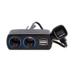 SHUNWEI SD-1928C 80W 3.1A Coche 2 en 1 Cargador USB dual Encendedor de cigarrillos con detección de voltaje - Imagen 2