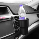 Soporte para vasos multifuncional para coche, caja de almacenamiento colgante, soporte para teléfono móvil, salida de aire, bote de basura