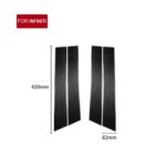 4 PCS Car Carbon Fiber B Pillar Decorative Sticker for Infiniti FX 2009-2013/QX70 2014-, Left and Right Drive Universal - Imagen 2