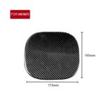 Car Carbon Fiber Fuel Tank Cover Decorative Sticker for Infiniti FX 2009-2013/QX70 2014-, Left and Right Drive Universal - Imagen 2