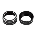 Caja de perilla de aire acondicionado de Metal para coche, 2 uds., para Toyota Corolla / Levin / Allion / Yaris 2019-2021, For Toyota Corolla (Black) - Imagen 2