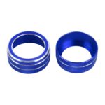 Caja de perilla de aire acondicionado de Metal para coche, 2 uds., para Toyota Corolla / Levin / Allion / Yaris 2019-2021, For Toyota Corolla (Blue) - Imagen 2