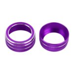 Caja de perilla de aire acondicionado de Metal para coche, 2 uds., para Toyota Corolla / Levin / Allion / Yaris 2019-2021, For Toyota Corolla (Purple) - Imagen 2
