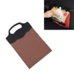 Bote de basura delantero colgante multifuncional para automóvil con luz LED, 28 x 18 cm, 28 x 18cm (Coffee)