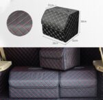 Caja de almacenamiento plegable para maletero de coche, tamaño pequeño a cuadros: 33 x 32 x 30 cm, Checkered 33 x 32 x 30cm(Black Red) - Imagen 2
