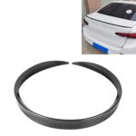 Labio de alerón lateral trasero de plástico modificado de automóvil, textura de fibra de carbono
