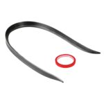 Labio de alerón lateral trasero de plástico modificado de automóvil, textura de fibra de carbono - Imagen 3