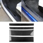 Pegatinas de tira de decoración de umbral de puerta de coche de fibra de carbono para Tesla Model X