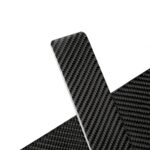 Pegatinas de tira de decoración de umbral de puerta de coche de fibra de carbono para Tesla Model X - Imagen 3