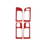 4 unids/set de pegatinas decorativas para manija interior de puerta de coche de fibra de carbono para Toyota Tundra 2014-2018, conducción derecha, Door Inner Handle ,Right Drive