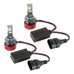 1 par 9006 DC12V 65W 6000K 6500LM LED Beaflights - Imagen 2