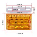 4 PCS ZS-6001 DC24V Lámpara de bombilla de luces indicadoras de marcador lateral para automóvil / camión - Imagen 4